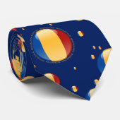 Rumänien-Blasen-Flagge Krawatte (Gerollt)