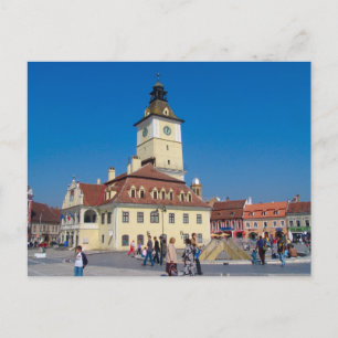 Rumänien, Brasov, Hauptplatz der Stadt Postkarte