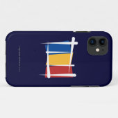 Rumänien-Bürsten-Flagge Case-Mate iPhone Hülle (Rückseite (Horizontal))