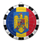 Rumänien Dartboard, Rumänische Flaggen-Darts/Spiel Dartscheibe (vorne)