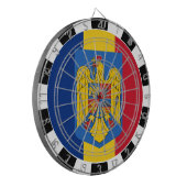 Rumänien Dartboard, Rumänische Flaggen-Darts/Spiel Dartscheibe (Vorderseite Links)
