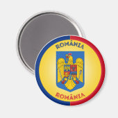 Rumänien-Erbe-Emblem Magnet (Vorderseite/Rückseite)
