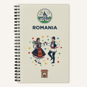 Rumänien-Erbe- und Folklore-Fotoarchiv-Journal Notizblock