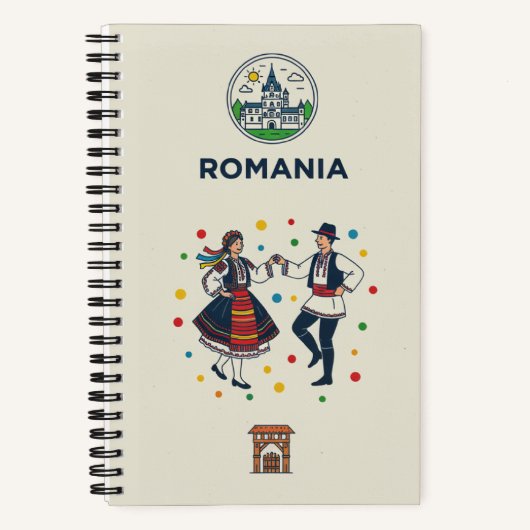 Rumänien-Erbe- und Folklore-Fotoarchiv-Journal Notizblock (Vorderseite)