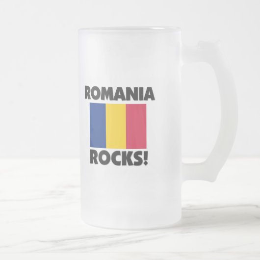 Rumänien-Felsen Mattglas Bierglas (Rechts)
