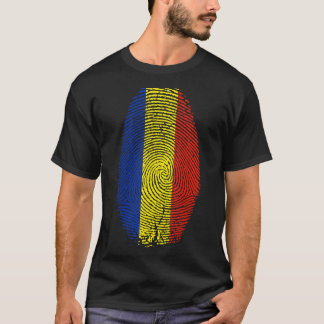 Rumänien - Fingerabdruck in meinem DNA-Dokument fü T-Shirt
