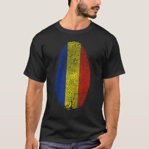 Rumänien - Fingerabdruck in meinem DNA-Dokument fü T-Shirt