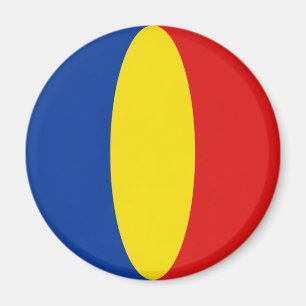 Rumänien Fischauge Flagge Magnet