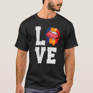 Rumänien Flag Fan Liebe Rumänisch T-Shirt