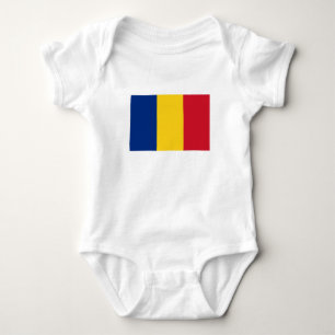 Rumänien-Flagge Baby Strampler