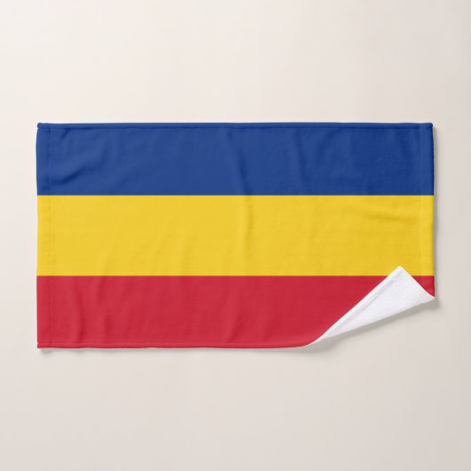 Rumänien-Flagge Badhandtuch Set (Handtuch)