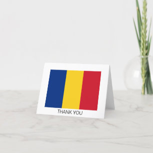 Rumänien-Flagge Dankeskarte
