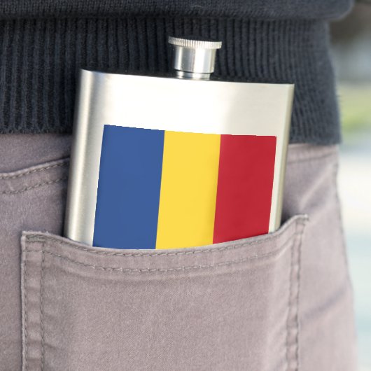 Rumänien-Flagge Flachmann (Beispiel)