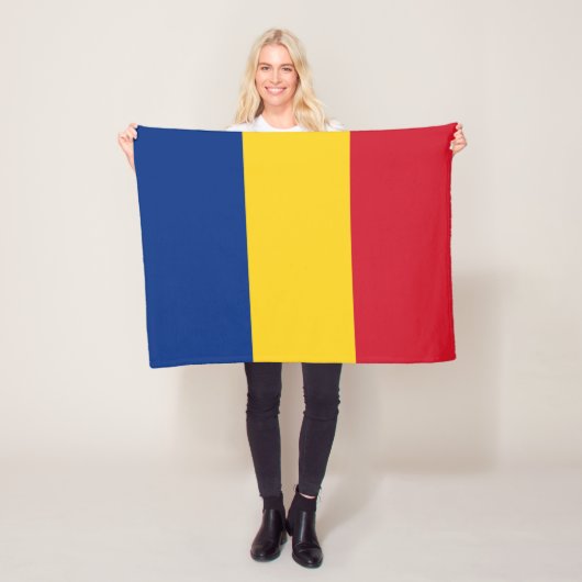 Rumänien-Flagge Fleecedecke (Beispiel)