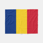 Rumänien-Flagge Fleecedecke (Vorderseite (Horizontal))