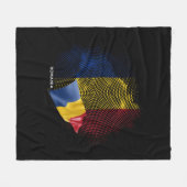 Rumänien-Flagge Fleecedecke (Vorderseite (Horizontal))