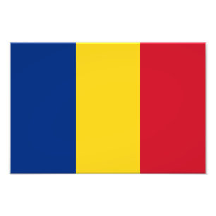 Rumänien-Flagge Fotodruck