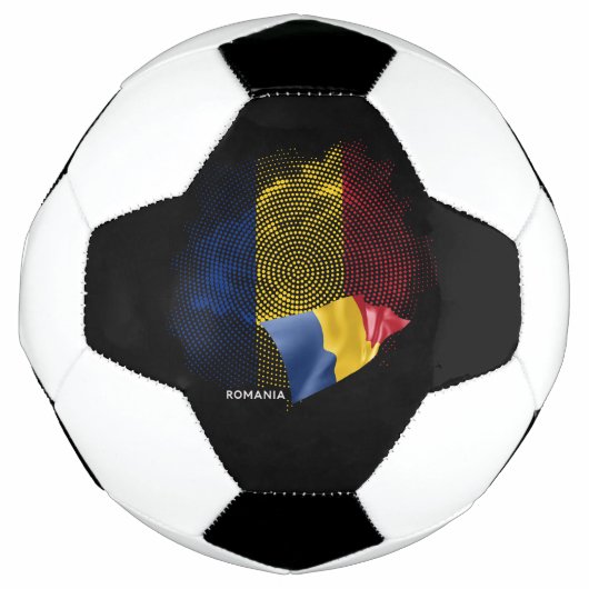 Rumänien-Flagge Fußball (Vorderseite)