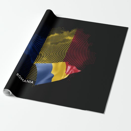 Rumänien-Flagge Geschenkpapier (Ungerollt)