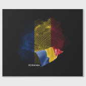 Rumänien-Flagge Geschenkpapier (Flach)