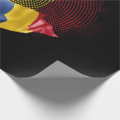 Rumänien-Flagge Geschenkpapier (Ecke)