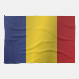 Rumänien-Flagge Geschirrtuch