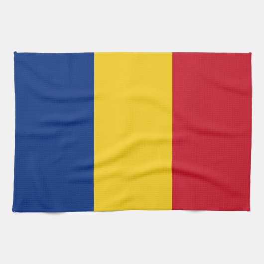 Rumänien-Flagge Geschirrtuch (Horizontal)