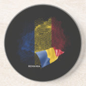 Rumänien-Flagge Getränkeuntersetzer (Vorne)