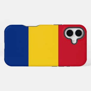 Rumänien-Flagge iPhone 16 Plus Hülle