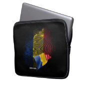 Rumänien-Flagge Laptopschutzhülle (Vorderseite Links)