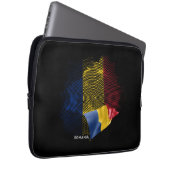 Rumänien-Flagge Laptopschutzhülle (Vorne Rechts)
