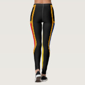Rumänien-Flagge Leggings (Rückseite)
