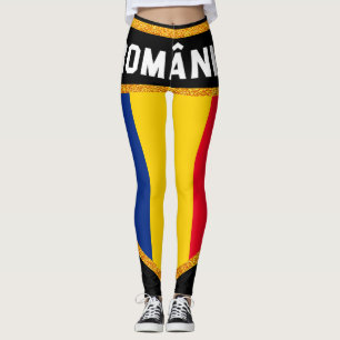Rumänien-Flagge Leggings