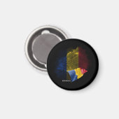 Rumänien-Flagge Magnet (Vorderseite/Rückseite)