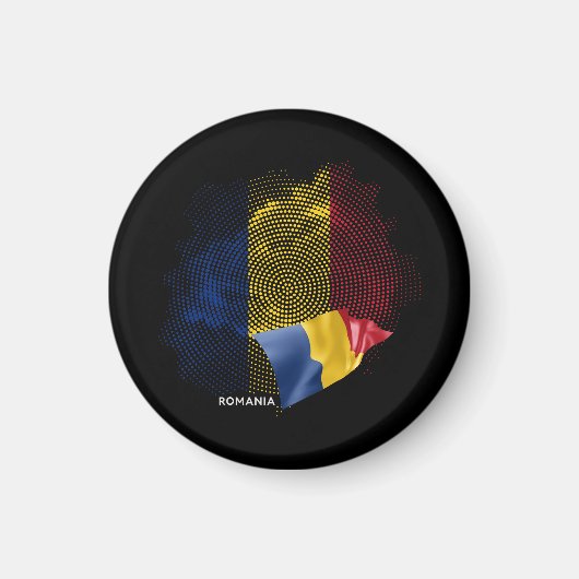 Rumänien-Flagge Magnet (Vorne)