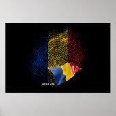 Rumänien-Flagge Poster (Vorne)