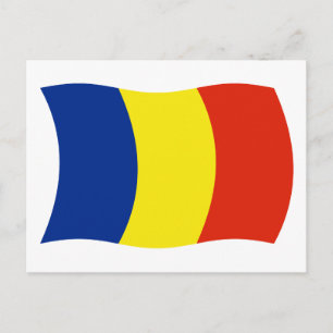 Rumänien Flagge Postkarte
