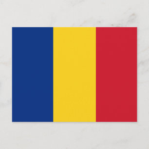 Rumänien-Flagge Postkarte