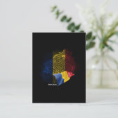Rumänien-Flagge Postkarte (Stehend Vorderseite)