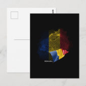 Rumänien-Flagge Postkarte (Vorne/Hinten)