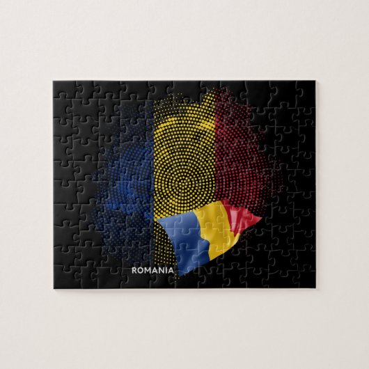Rumänien-Flagge Puzzle (Horizontal)