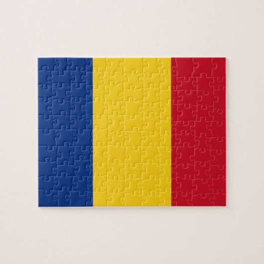 Rumänien-Flagge Puzzle (Horizontal)
