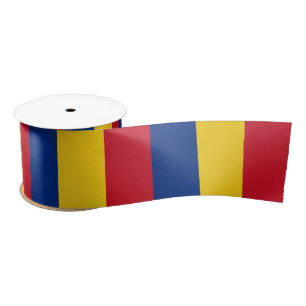 Rumänien-Flagge Satinband