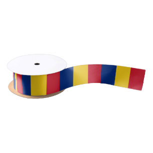 Rumänien-Flagge Satinband