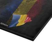 Rumänien-Flagge Schneidebrett (Ecke)