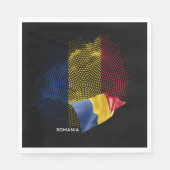 Rumänien-Flagge Serviette (Vorderseite)