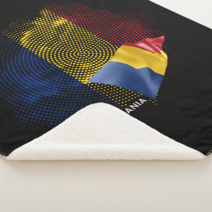 Rumänien-Flagge Sherpadecke