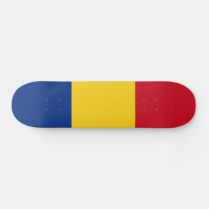 Rumänien-Flagge Skateboard