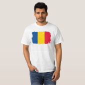 Rumänien-Flagge T-Shirt (Vorne ganz)