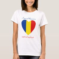 Rumänien-Flagge T-Shirt für den Schatz